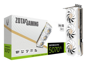 foto de TARJETA GRAFICA ZOTAC RTX 5070 TI SOLID CORE OC BLANCO ED 16GB GDDR7