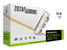 foto de TARJETA GRAFICA ZOTAC RTX 5070 TI SOLID CORE OC BLANCO ED 16GB GDDR7