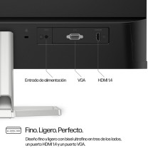 foto de MONITOR HP 524sf S5 FHD 24 IPS HDMI VGA 100Hz 5ms PLATA