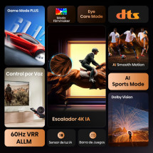 foto de TV HISENSE 65A6Q 65 UHD 4K VIDAA SMART TV MODO JUEGO PLUS