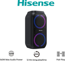 foto de Hisense Party Rocket 160 Altavoz para fiestas Negro 160 W