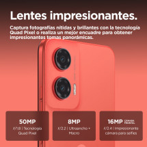 foto de SMARTPHONE MOTOROLA MOTO G35 5G 8GB/256GB HOT CORAL