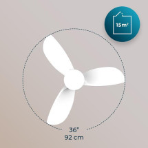 foto de VENTILADOR CECOTEC 08469 AERO 3050 WHITE