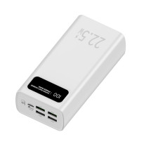 foto de LEOTEC POWERBANK 30000MAH 22,5W PD20W BLAN (1 USB-C+4USB-A INC USB-A A USB-C)