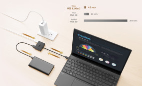 foto de MINI DOCK ASUS DC100 USB-C BLACK