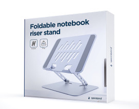 foto de SOPORTE ELEVADOR PLEGABLE PARA PORTATIL GRIS ESPACIAL