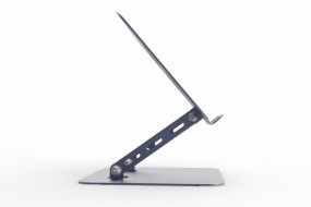 foto de SOPORTE ELEVADOR PLEGABLE PARA PORTATIL GRIS ESPACIAL
