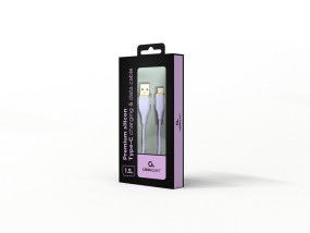 foto de CABLE DE CARGA Y DATOS GEMBIRD USB TIPO C DE SILICONA PREMIUM 1,5 M VIOLETA