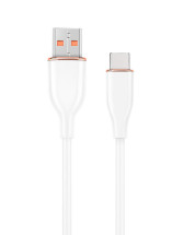 foto de CABLE DE CARGA Y DATOS GEMBIRD USB TIPO C DE SILICONA PREMIUM 1,5 MBLANCO