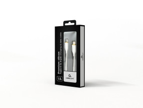 foto de CABLE DE CARGA Y DATOS GEMBIRD USB TIPO-C A 8 CLAVIJAS 1,5 M BLANCO