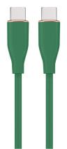 foto de CABLE DE CARGA Y DATOS GEMBIRD (PD) TIPO-C SILICONA ALTA CALIDAD 1,5M VERDE