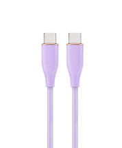 foto de CABLE DE CARGA Y DATOS GEMBIRD (PD) TIPO-C SILICONA ALTA CALIDAD 1,5M MORADO