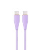 foto de CABLE DE CARGA Y DATOS GEMBIRD (PD) TIPO-C SILICONA ALTA CALIDAD 1,5M MORADO