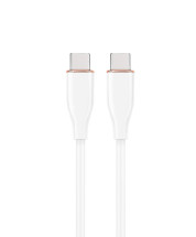 foto de CABLE DE CARGA Y DATOS GEMBIRD (PD) TIPO-C SILICONA ALTA CALIDAD 1,5M BLANCO