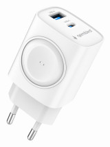 foto de CARGADOR GEMBIRD 2-1 USB CARGA RAPIDA + APPLE WATCH BLANCO