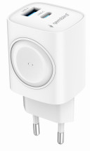 foto de CARGADOR GEMBIRD 2-1 USB CARGA RAPIDA + APPLE WATCH BLANCO
