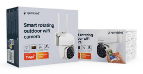 foto de CAMARA WIFI INTELIGENTE GEMBIRD GIRATORIA PARA EXTERIORES, 2K QHD