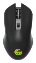 foto de RATON GAMING GEMBIRD RGB INALAMBRICO RECARGABLE DE 6 BOTONES FIREBOLT NEGRO