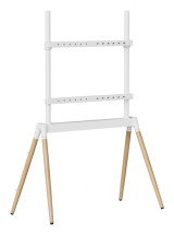 foto de SOPORTE DE SUELO GEMBIRD PARA TV 55 - 86 BLANCO/MADERA
