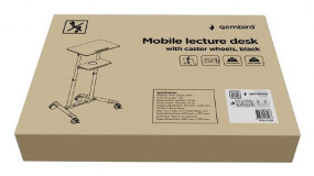 foto de PUPITRE DE CONFERENCIA MOVIL GEMBIRD CON RUEDAS PIVOTANTES NEGRO