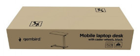 foto de ESCRITORIO MOVIL GEMBIRD PARA PORTATIL CON RUEDAS INVISIBLES NEGRO