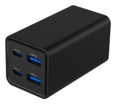 foto de CARGADOR RAPIDO GEMBIRD USB POWERDELIVERY GAN DE 4 PUERTOS 65 W NEGRO