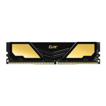 foto de DDR4 TEAMGROUP ELITE HEATSINK 16GB 3200 NEGRO / DORADO