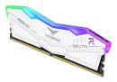 foto de DDR5 TEAMGROUP T-FORCE DELTA RGB 8GB X2 6000 BLANCO LED