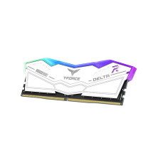foto de DDR5 TEAMGROUP T-FORCE DELTA RGB 16GB X2 6000 BLANCO