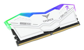 foto de DDR5 TEAMGROUP T-FORCE DELTA RGB 16GB X2 6400 BLANCO