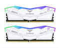 foto de DDR5 TEAMGROUP T-FORCE DELTA RGB 16GB X2 6400 BLANCO