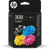 foto de TINTA HP 308 PACK NEGRO TRICOLOR