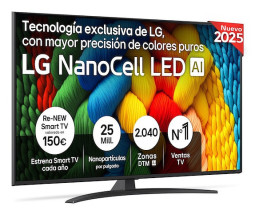 foto de TV LG 55 55NANO81A6A NANOCELL UHD 4K