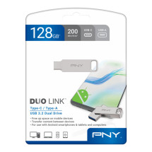 foto de MEMORIA USB 3.2 PNY 128GB DUO LINK TYPE-C DUAL