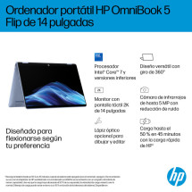 foto de PORTATIL HP OMNIBOOK 5 FLIP 14-fp0014ns i5-1334U 16GB 512GB 14TACTIL W11H