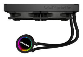 foto de VENTILADOR GENESIS REFRIGERACION LIQUIDA HYDRIA 240 ARGB 120MM + PASTA TERMICA