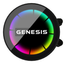 foto de VENTILADOR GENESIS REFRIGERACION LIQUIDA HYDRIA 240 ARGB 120MM + PASTA TERMICA