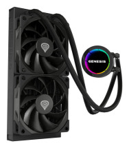 foto de VENTILADOR GENESIS REFRIGERACION LIQUIDA HYDRIA 240 120MM + PASTA TERMICA