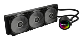 foto de VENTILADOR GENESIS REFRIGERACION LIQUIDA HYDRIA 360 ARGB 120MM + PASTA TERMICA