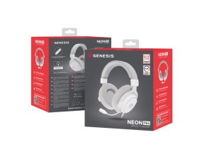 foto de AURICULARES GAMING GENESIS 7.1 USB NEON 764 RGB BLANCO