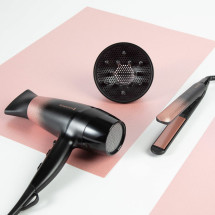 foto de SECADOR REMINGTON D5305 2200W 3 TEMPERATURAS DIFUSOR NEGRO Y ROSA