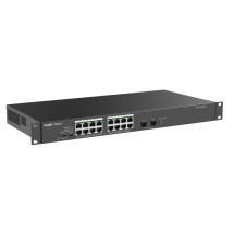 foto de SWITCH RUIJIE REYEE RG-ES118GS-P-L 16P DOWLINK + 2UPLINK SFP