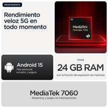 foto de SMARTPHONE MOTOROLA MOTO G56 5G 8GB/256GB BLACK OYSTER
