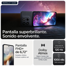 foto de SMARTPHONE MOTOROLA MOTO G56 5G 8GB/512GB BLACK OYSTER