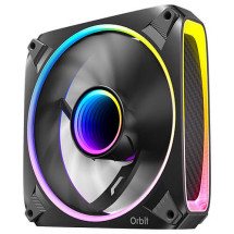 foto de VENTILADOR CAJA ANTEC ORBIT ARGB 3X VENT REVERSE 120MM RGB NEGRO