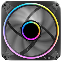 foto de VENTILADOR CAJA ANTEC ORBIT ARGB 3X VENT REVERSE 120MM RGB NEGRO