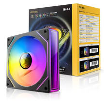 foto de VENTILADOR CAJA ANTEC VISION ARGB 3X VENT REVERSE 120MM RGB NEGRO