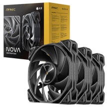 foto de VENTILADOR CAJA ANTEC NOVA 3X VENT 120MM NEGRO