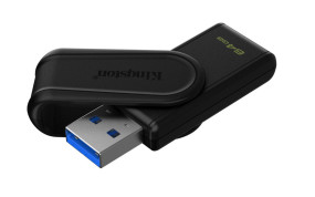 foto de MEMORIA USB 3.2 KINGSTON 64GB DTXS/64GB BLACK/BLACK