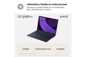 foto de PORTATIL LG GRAM U9-288V 32GB 1TB 16WQXGA W11H